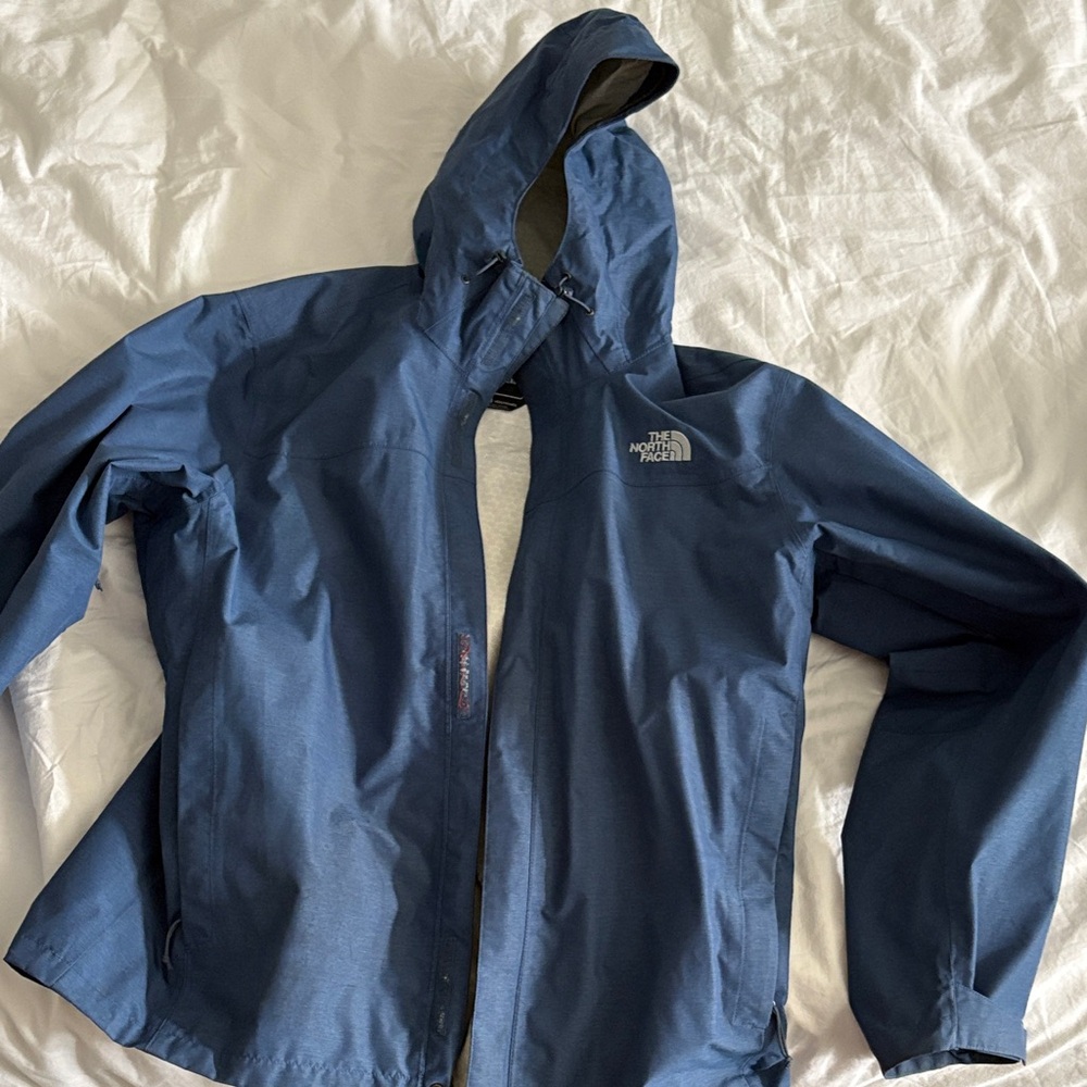 The North Face Navy Hooded Raincoat